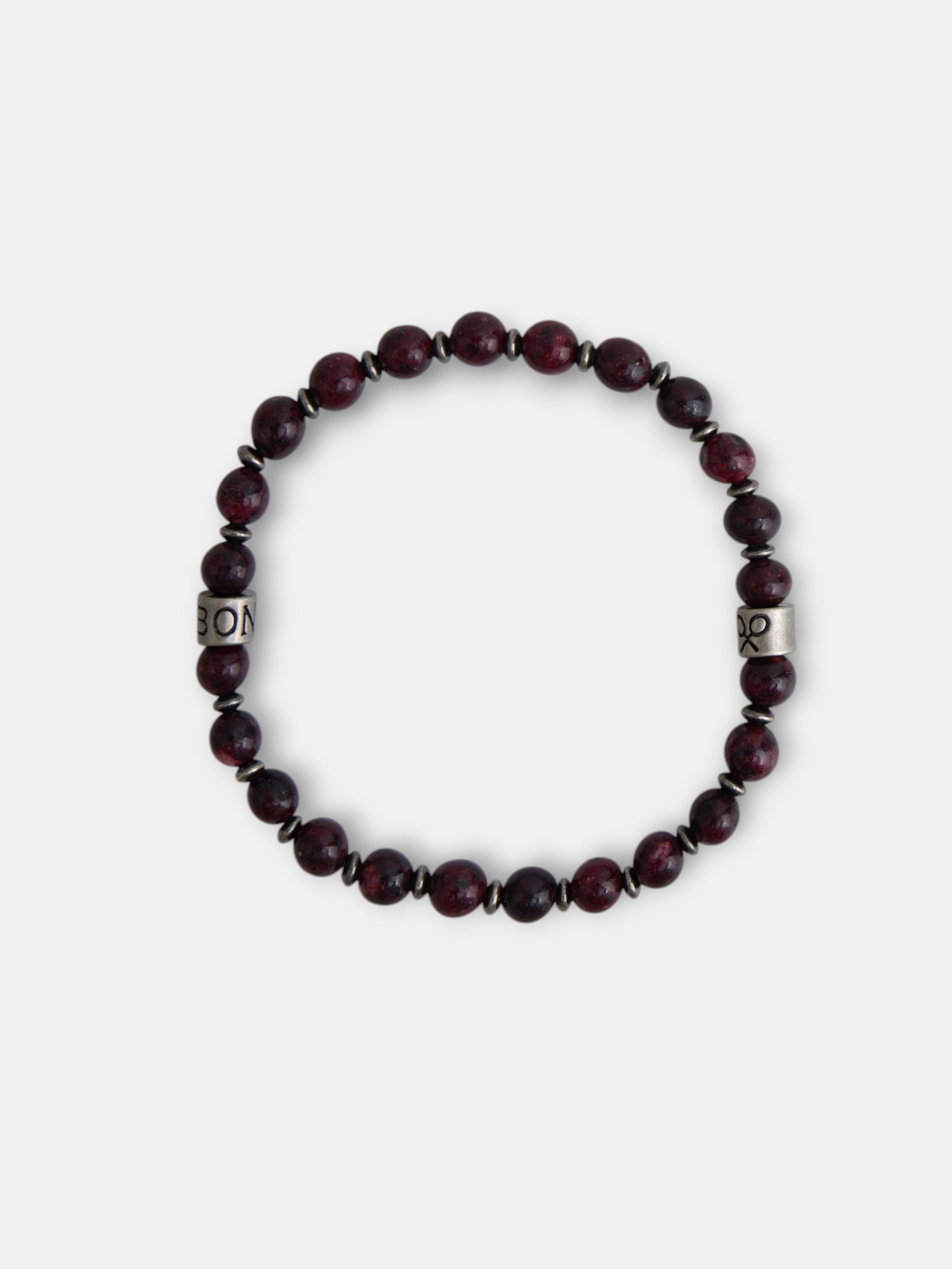 Pulsera piedras charm marron
