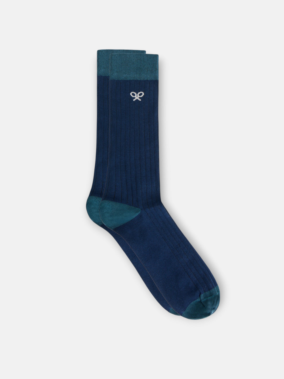 Navy blue trim sock