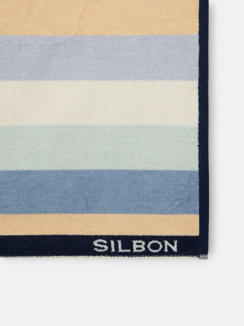 Serviette Silbon multicolore crème