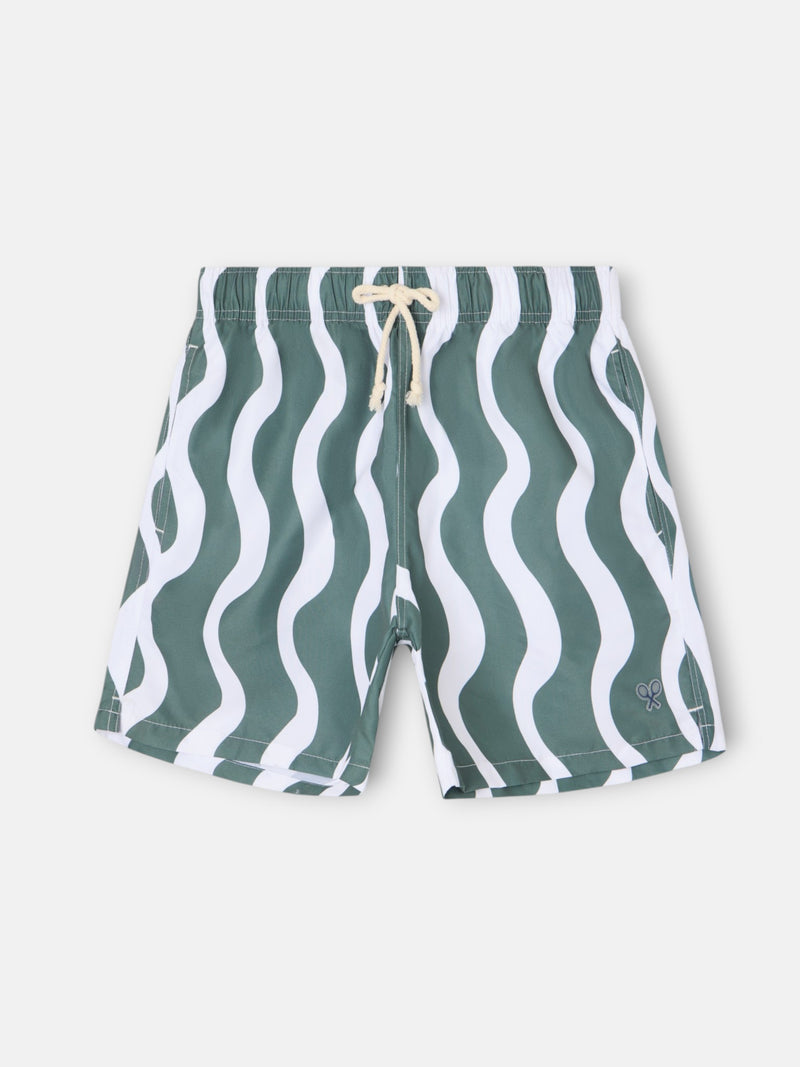 Fato de banho waves bicolor verde