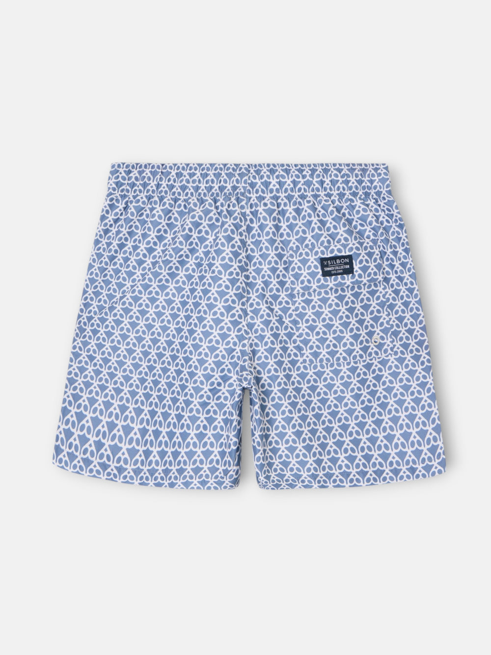 Bañador raquetas geometric azul indigo