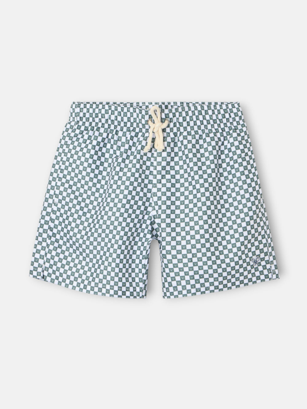 Bañador minicuadro verde