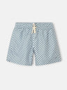 Maillot de bain à petits carreaux verts