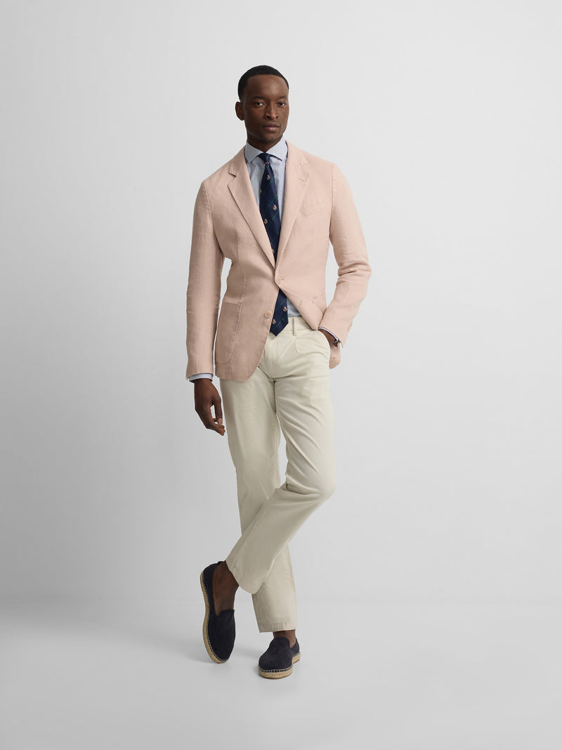 Coral comfort blazer
