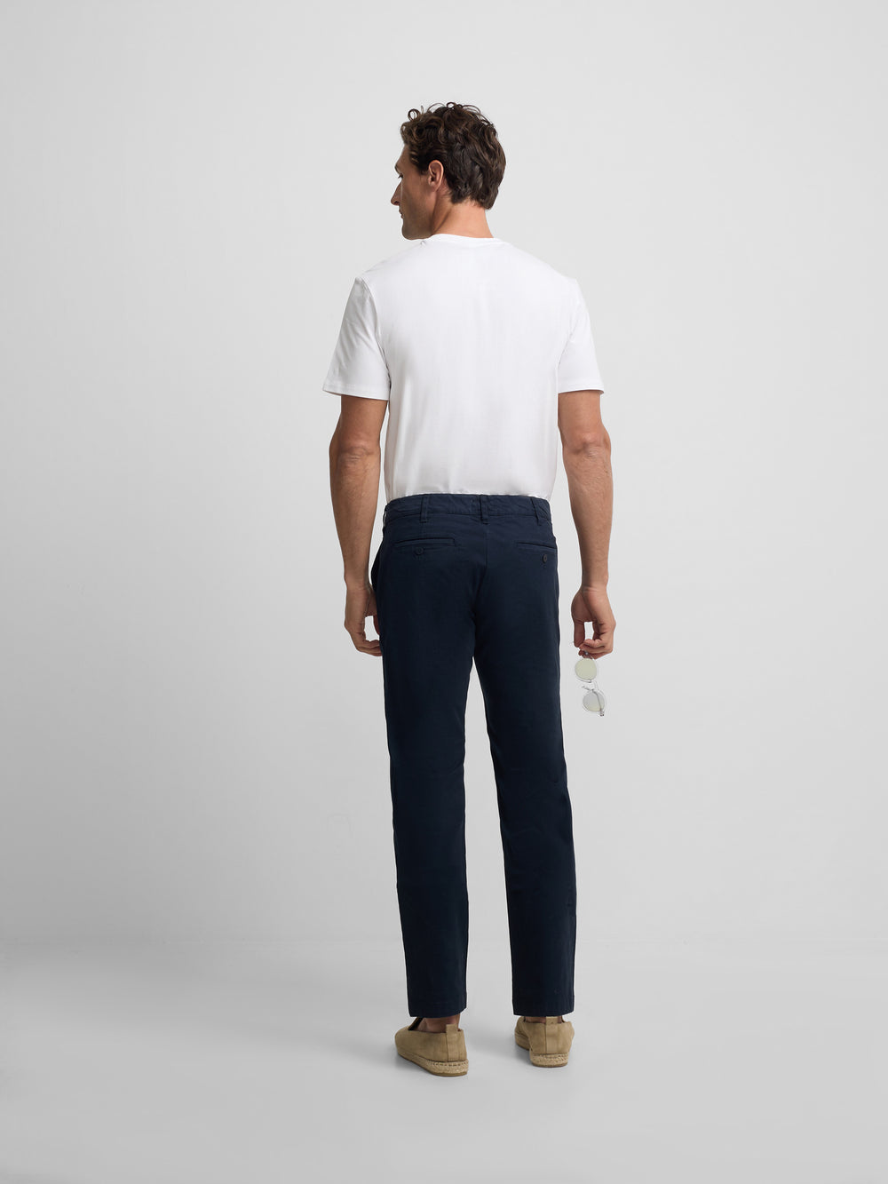 Camiseta slim fit business blanca