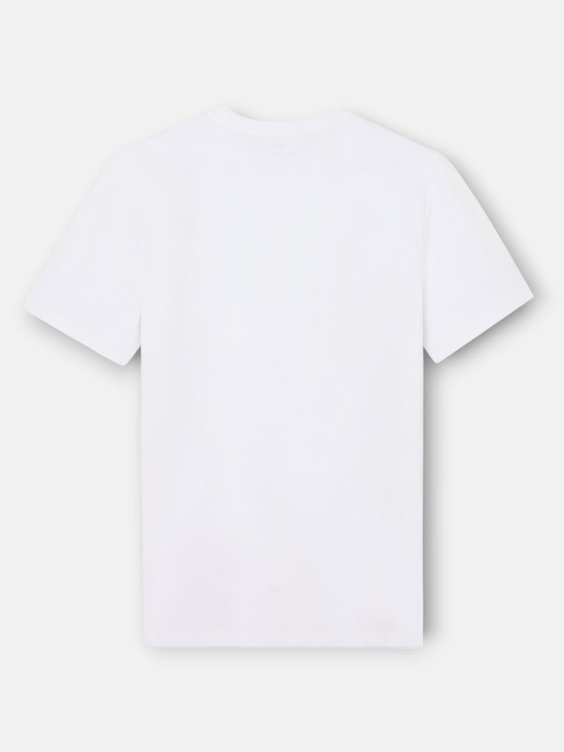 Camiseta slim fit business blanca
