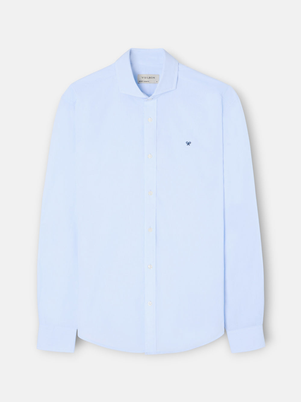 Camisa sport clássica xadrez azul-claro