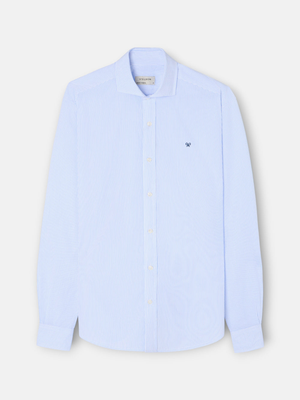 Classic blue stripe sport shirt