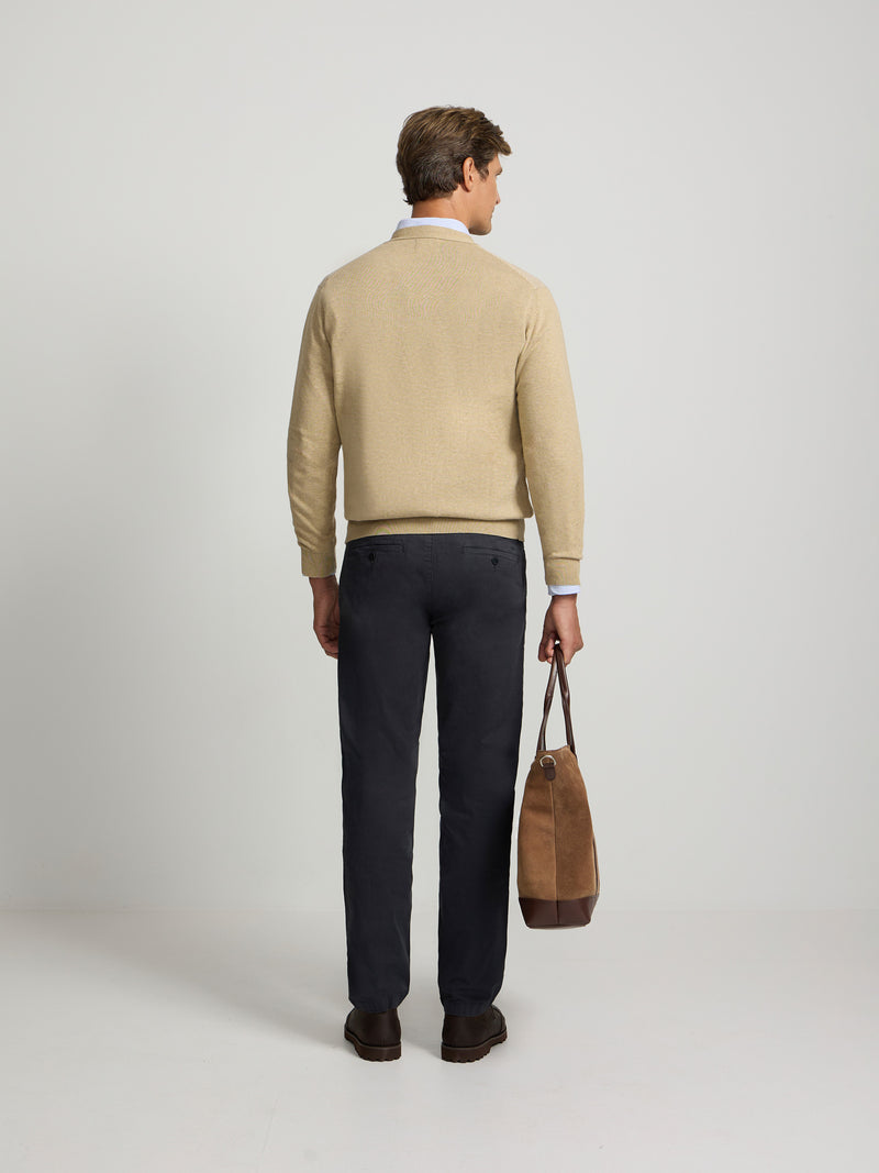 Cardigan espiga business beige