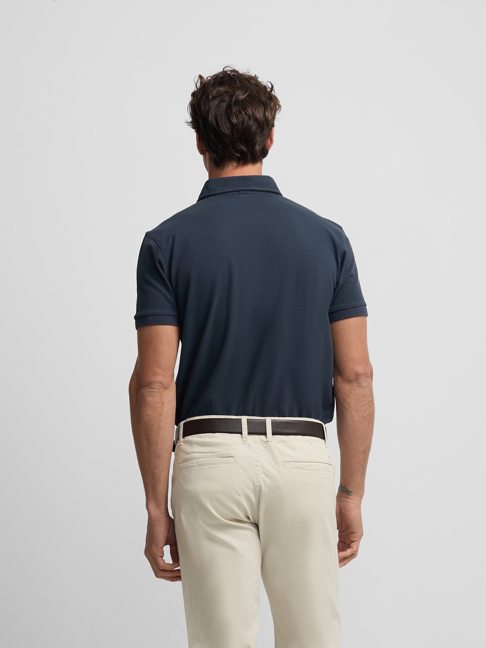 Polo manga corta suite azul marino