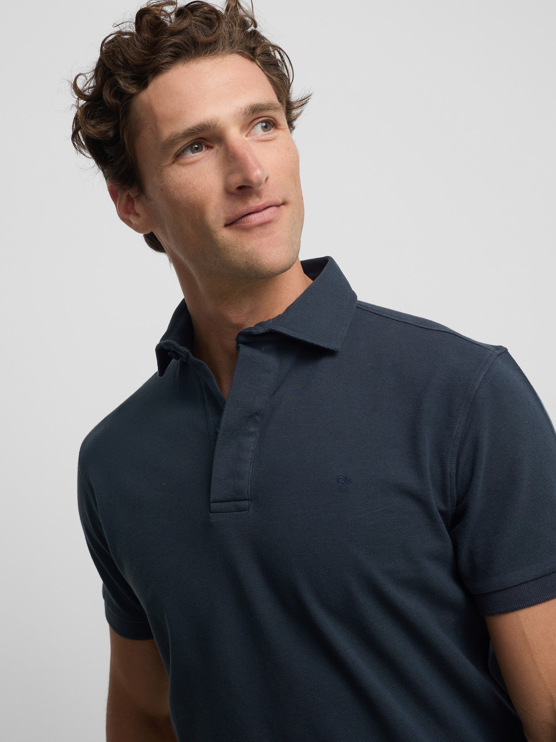 Polo manga corta suite azul marino