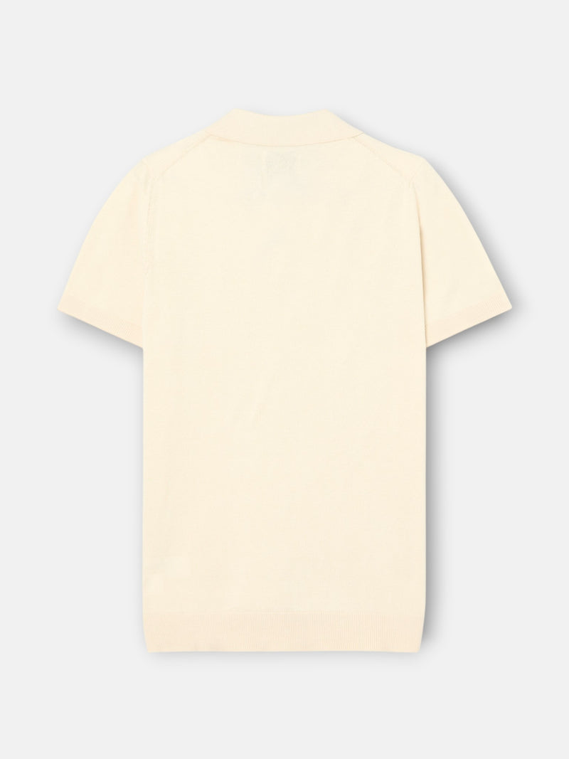 Polo de estrutura única bege
