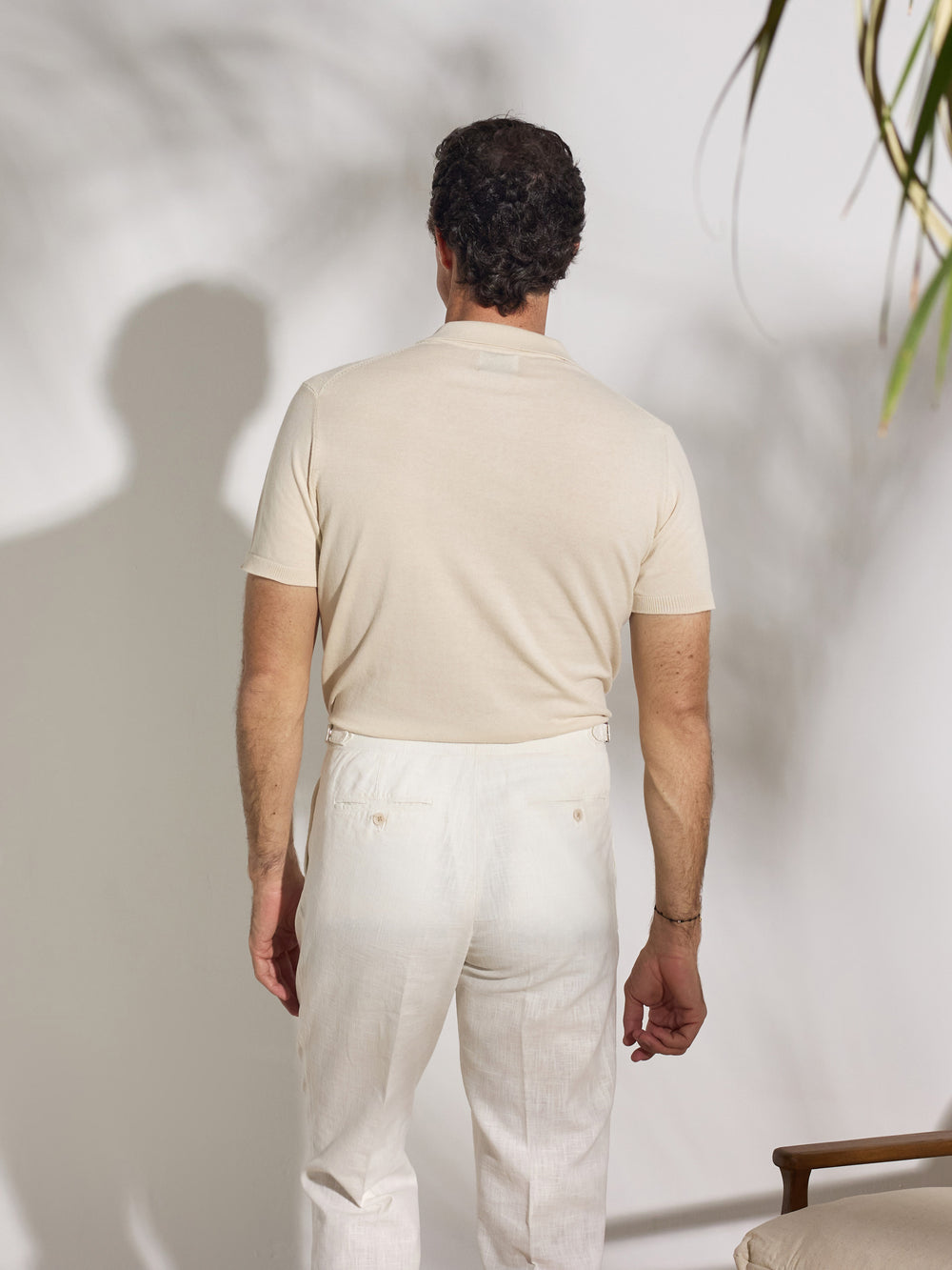 Polo unique estructura beige