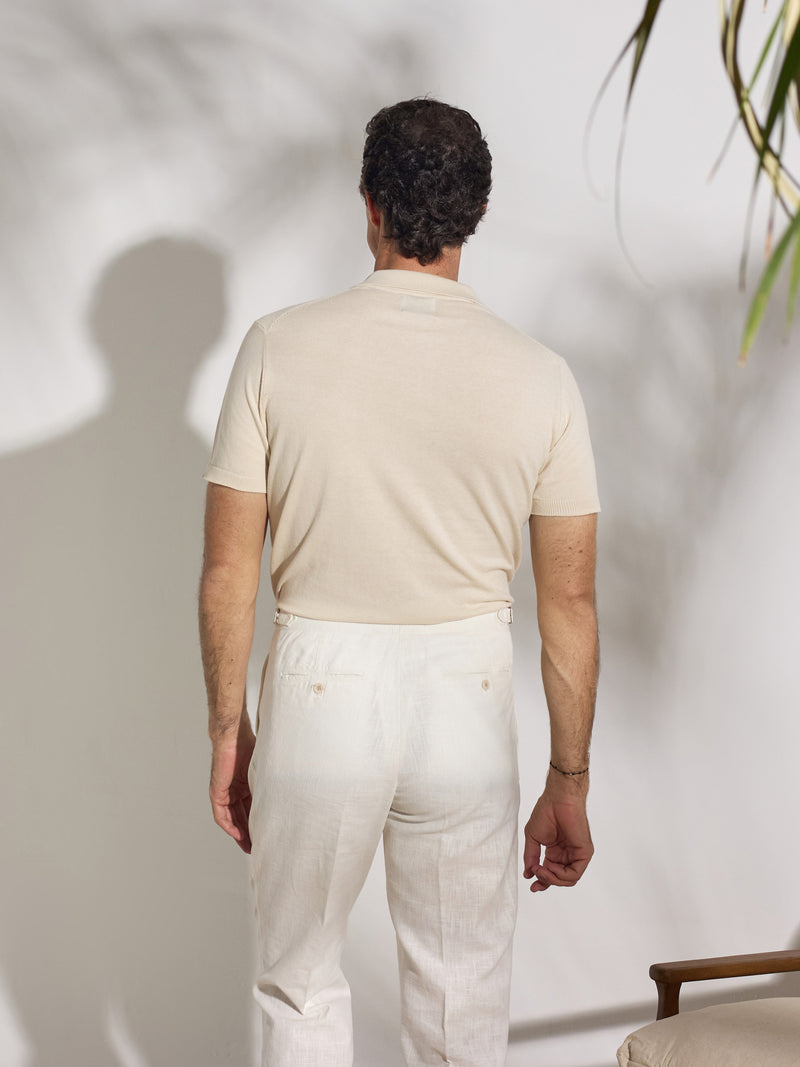 Polo unique estructura beige