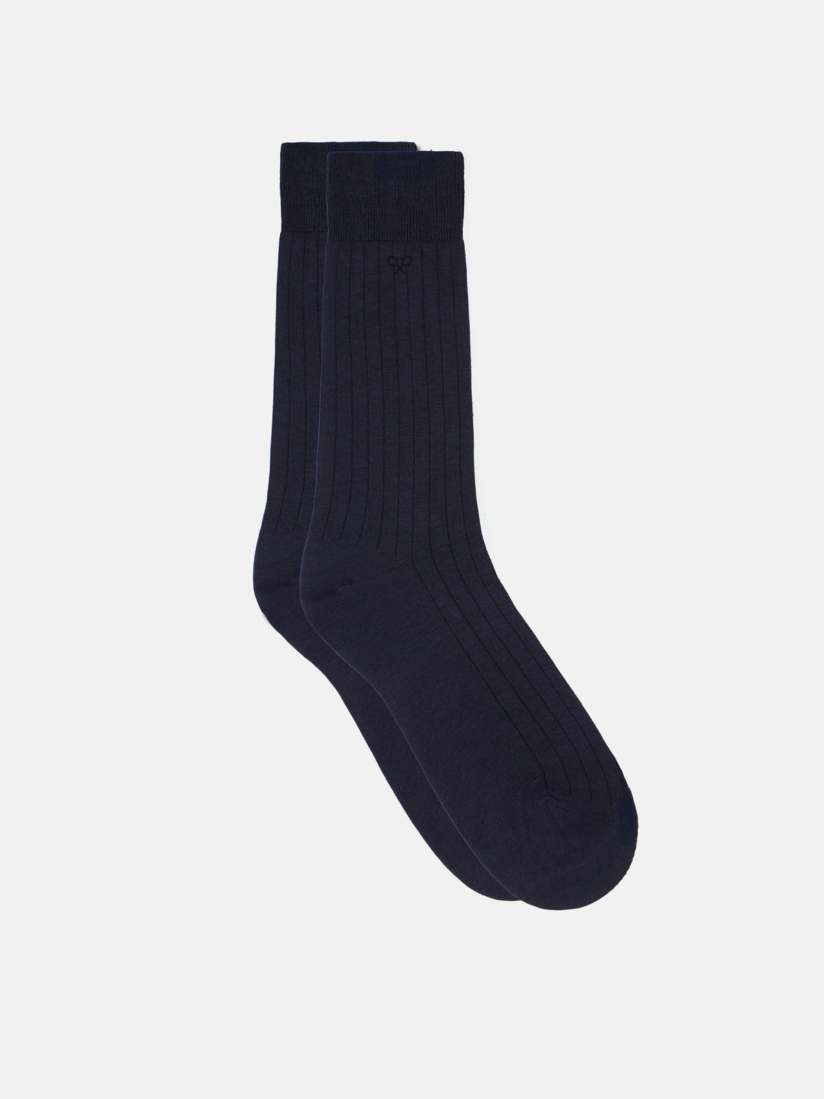 Navy blue business thread sock