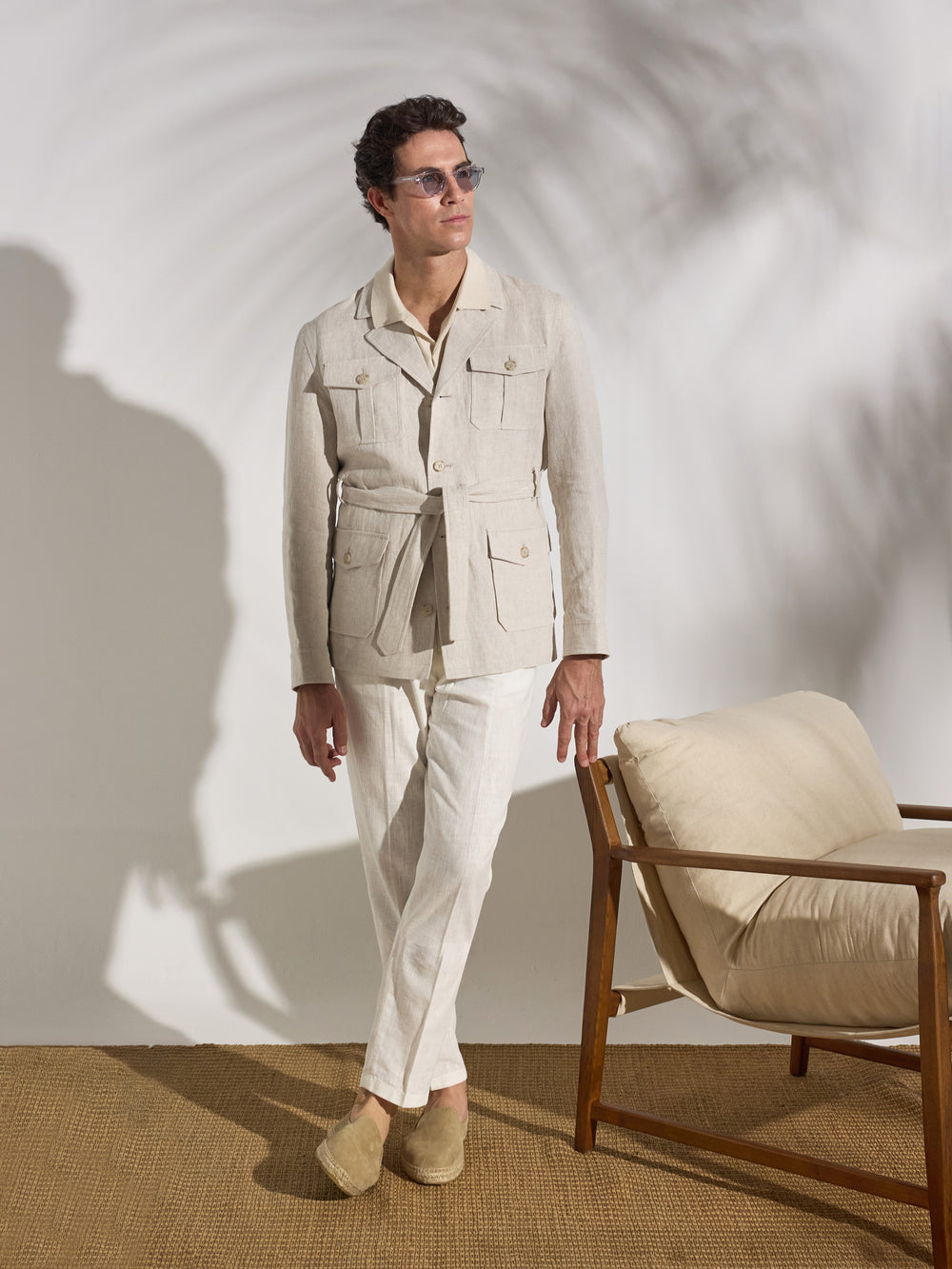 Sahariana unique cinturon beige