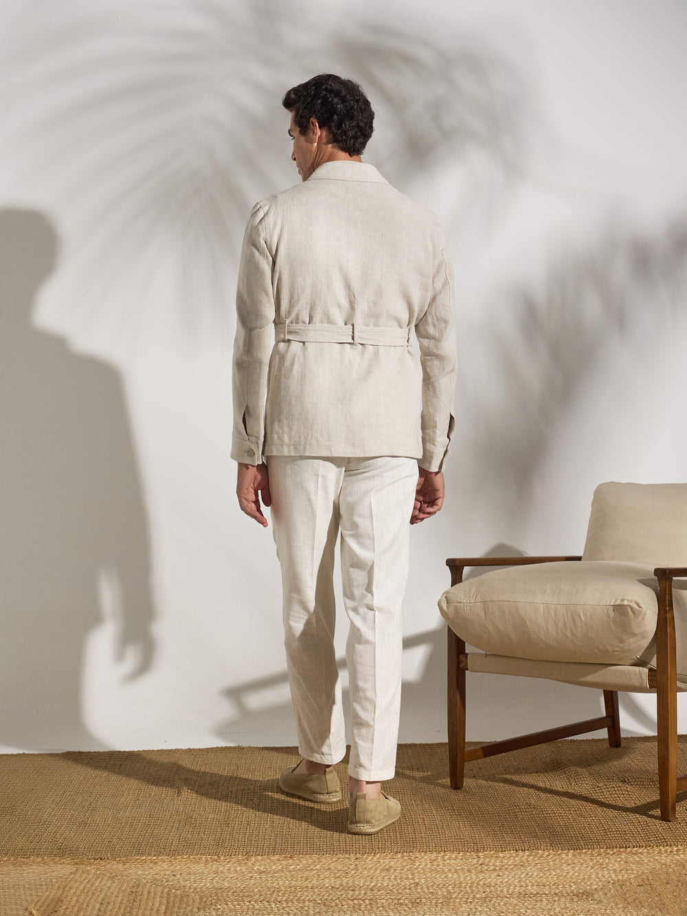 Sahariana unique cinturon beige