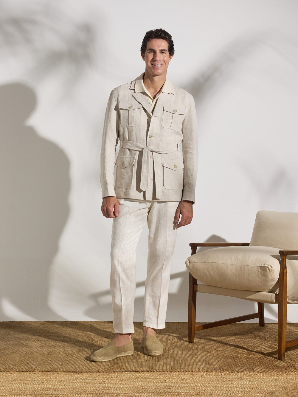 Sahariana unique cinturon beige