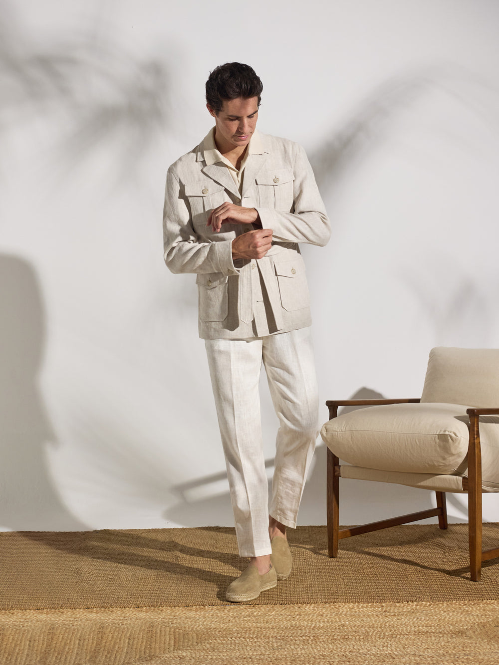 Sahariana unique cinturon beige