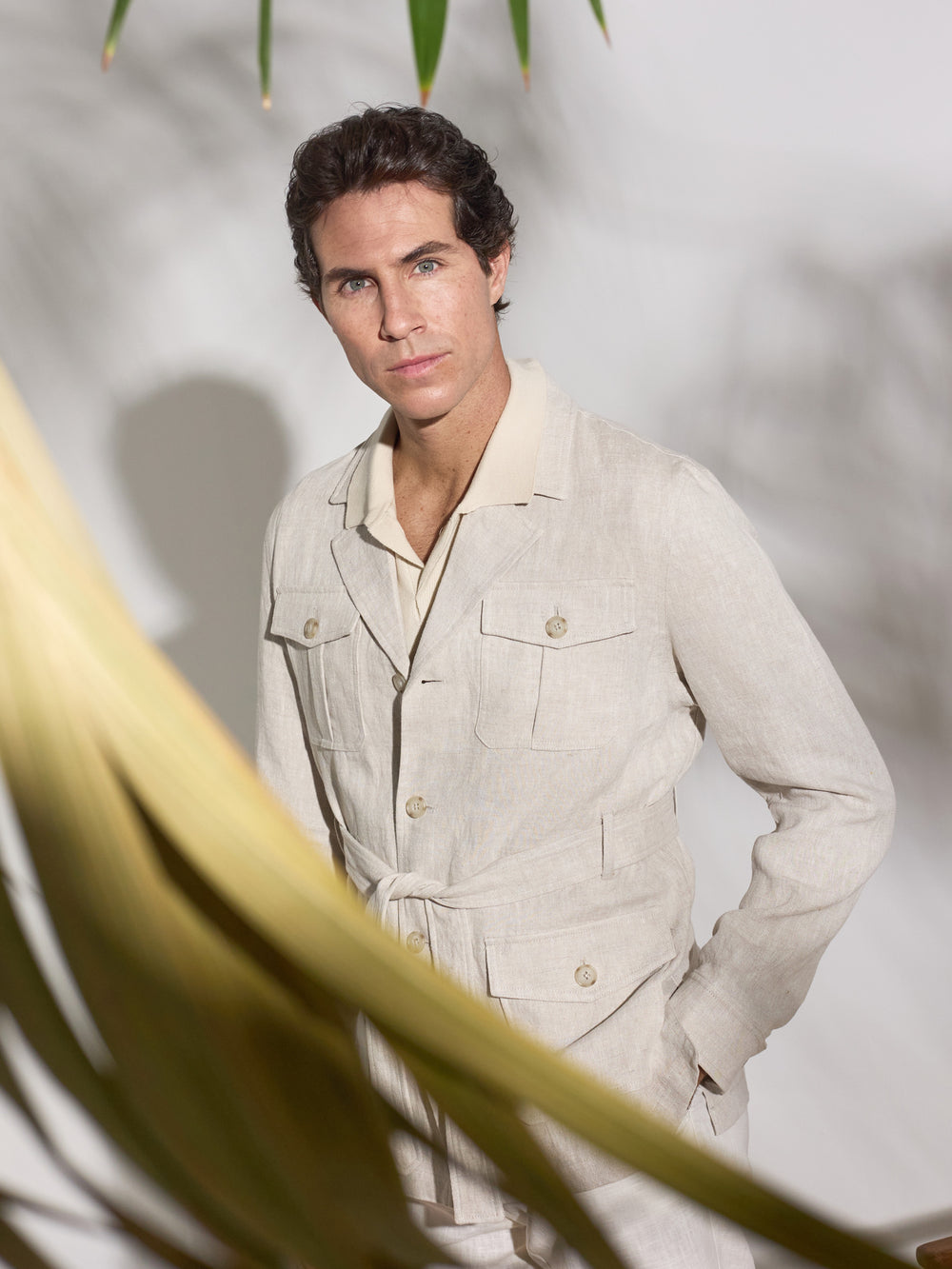 Sahariana unique cinturon beige