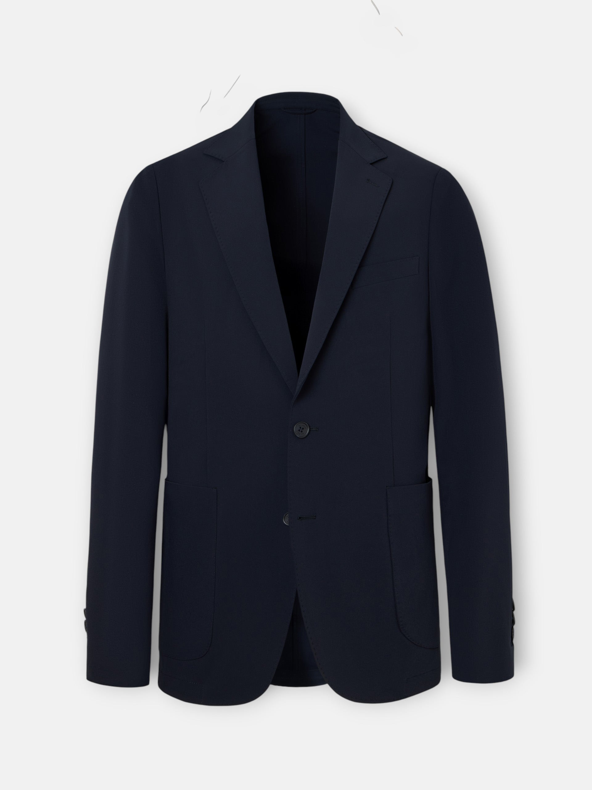 Navy blue technical blazer