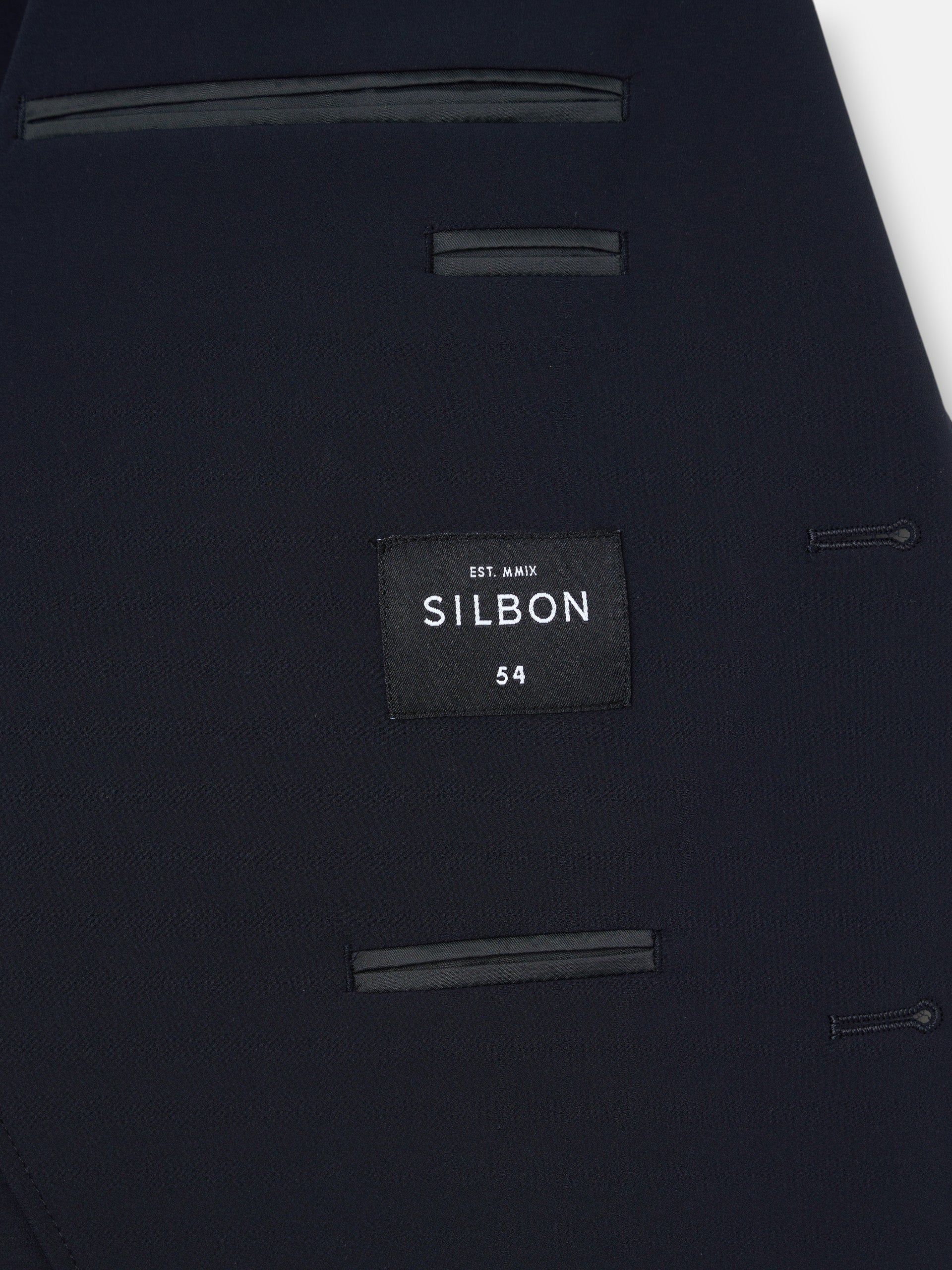 Navy blue technical blazer