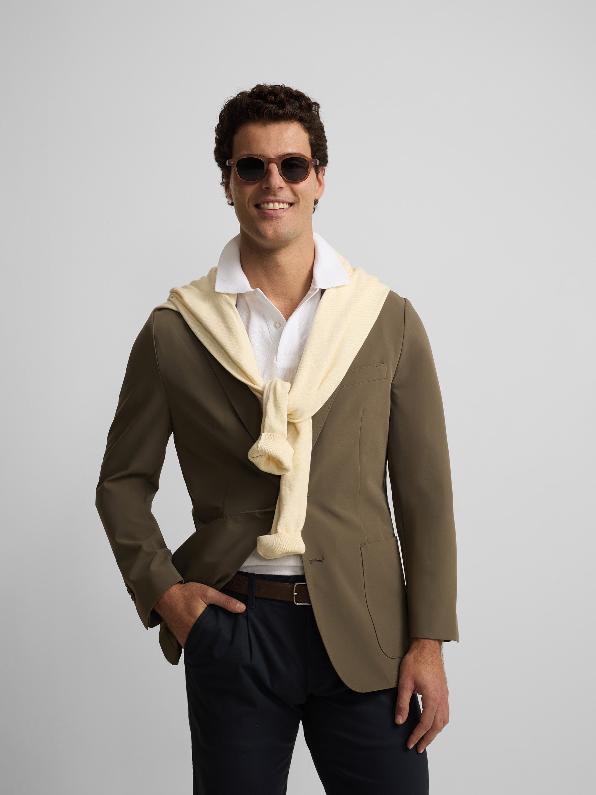 Blazer técnico verde