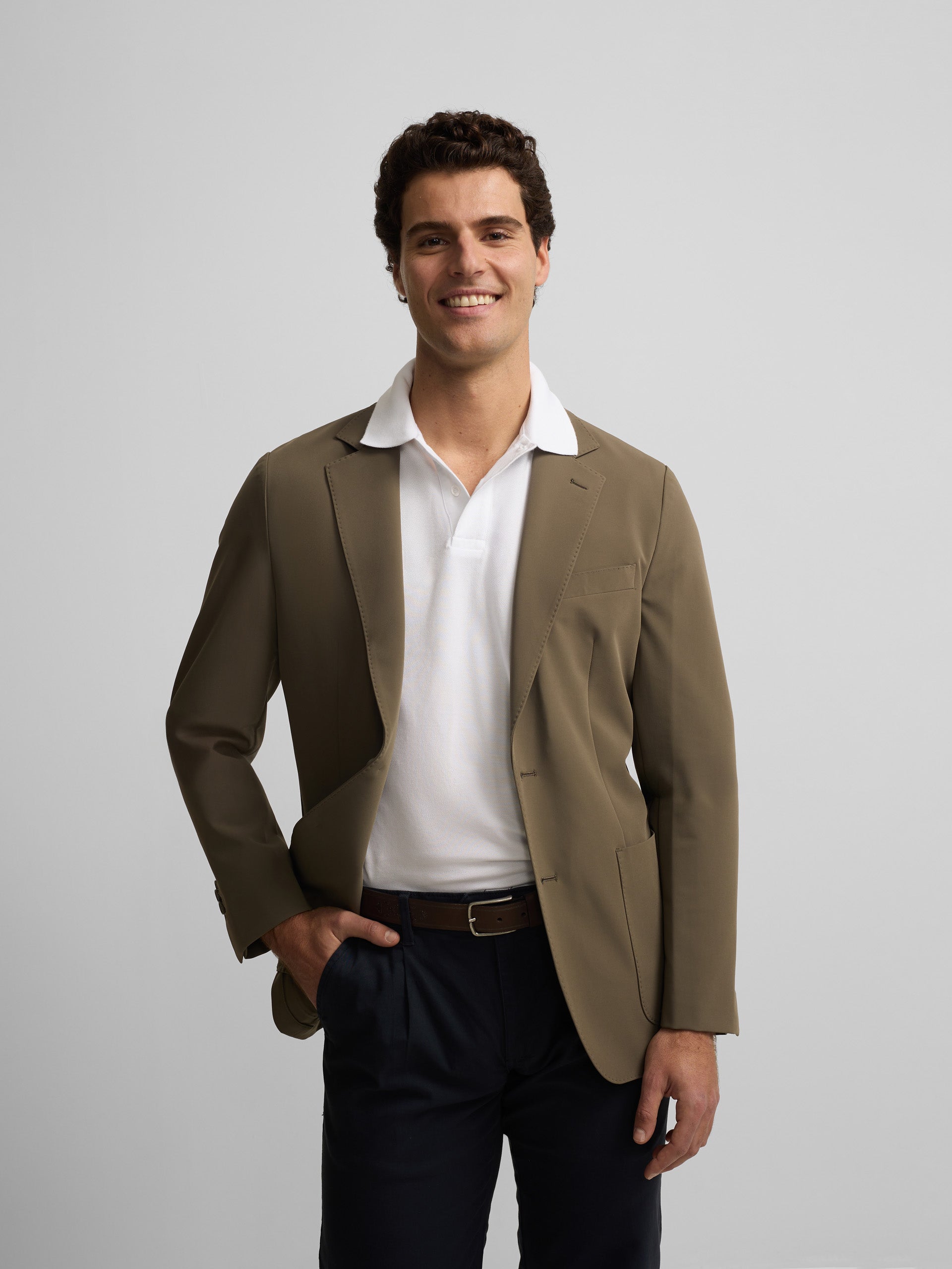 Blazer técnico verde