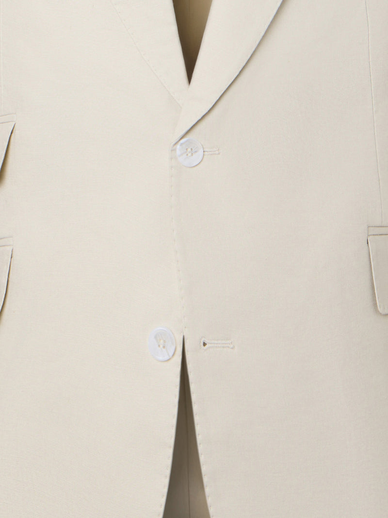 Unique stone linen suit jacket