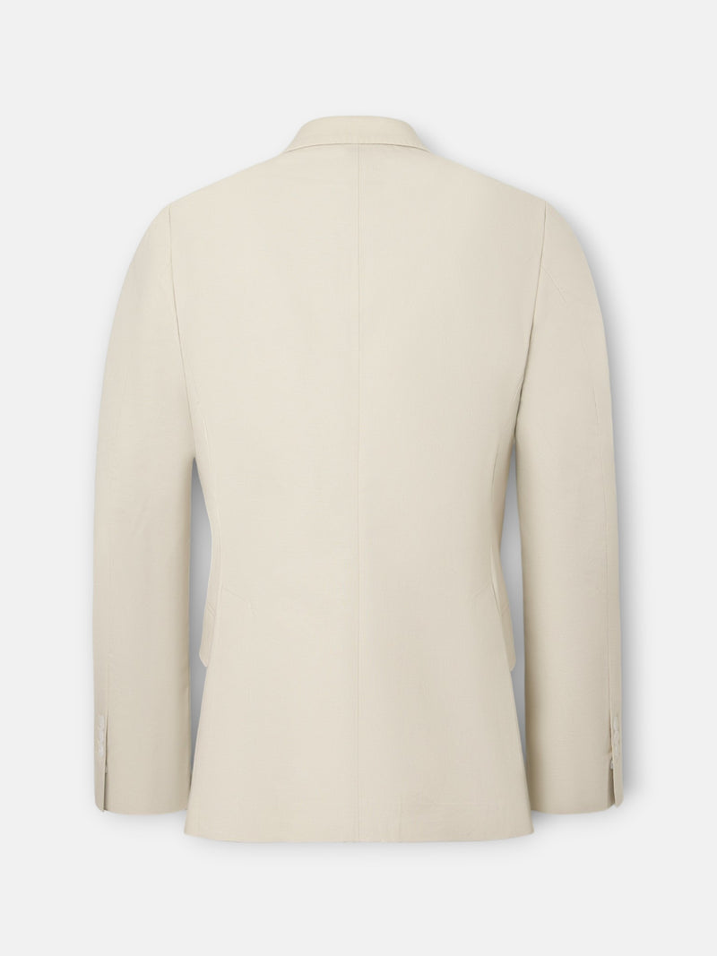 Unique stone linen suit jacket