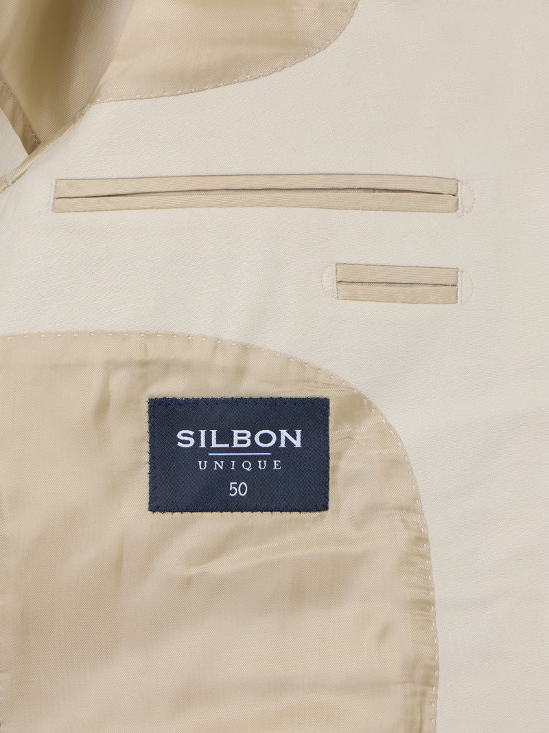 Unique stone linen suit jacket