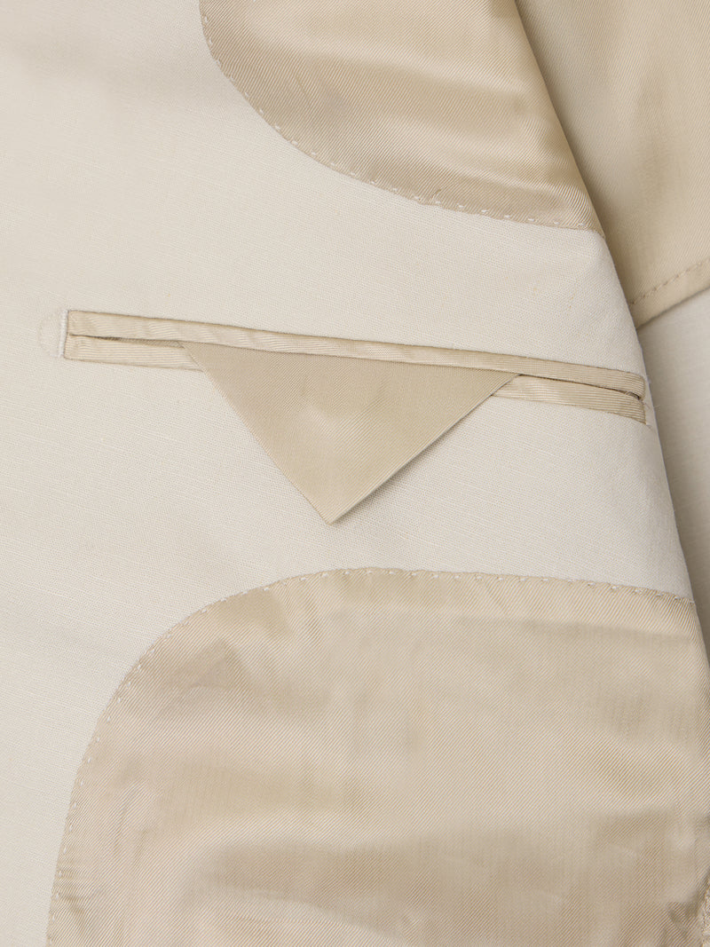 Unique stone linen suit jacket