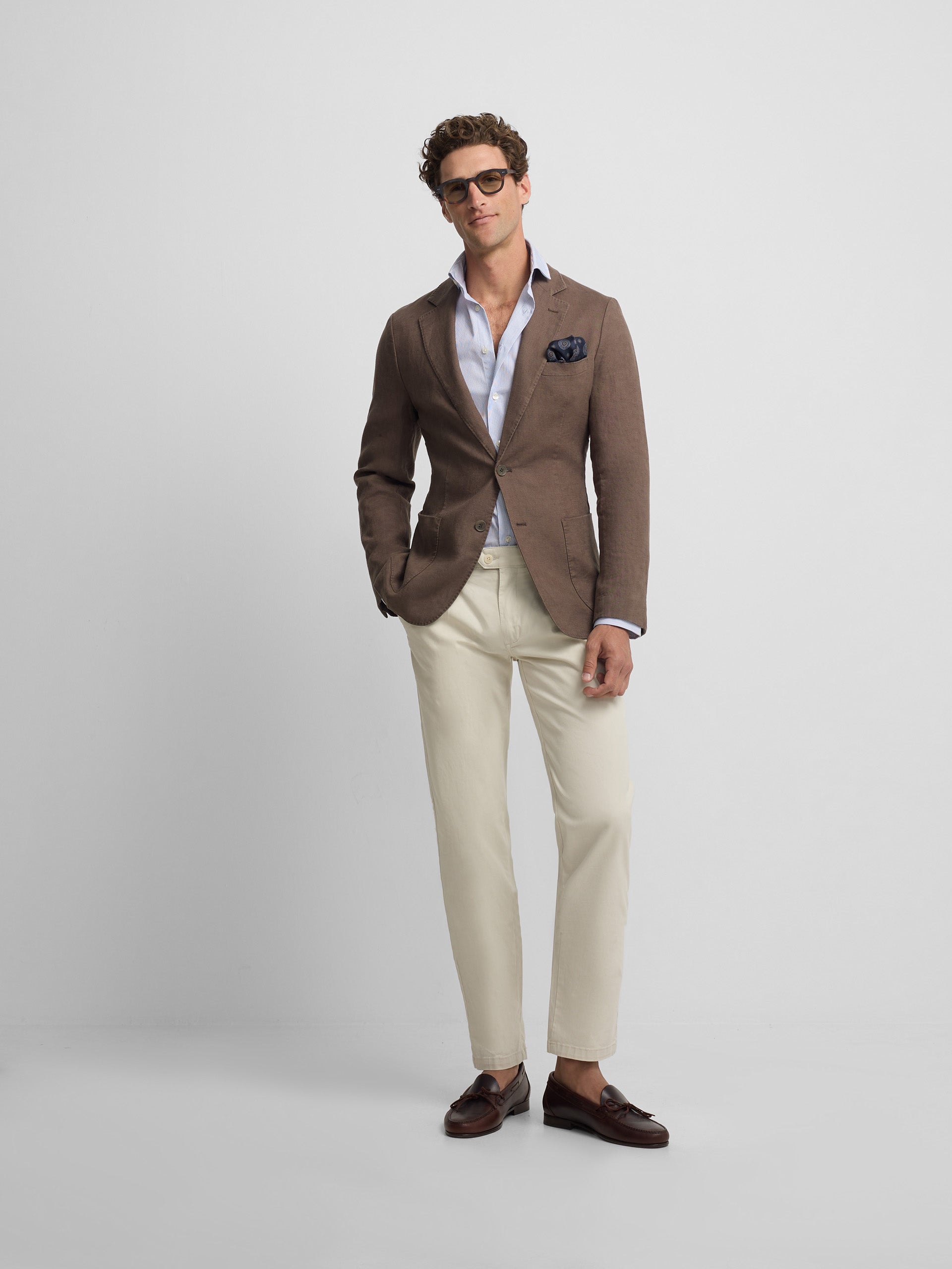 Brown comfort blazer