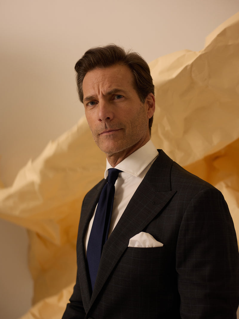 Grey Prince of Wales suit jacket