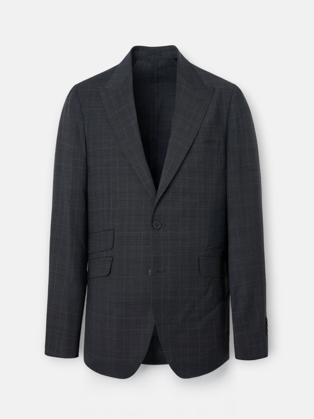 Gray prince of wales suit jacket