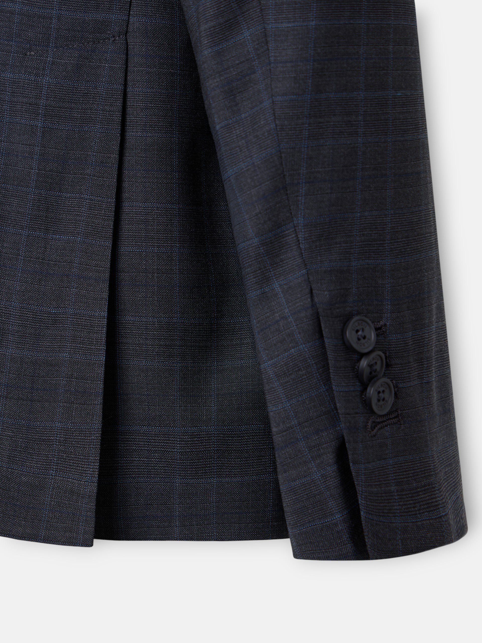 Gray prince of wales suit jacket