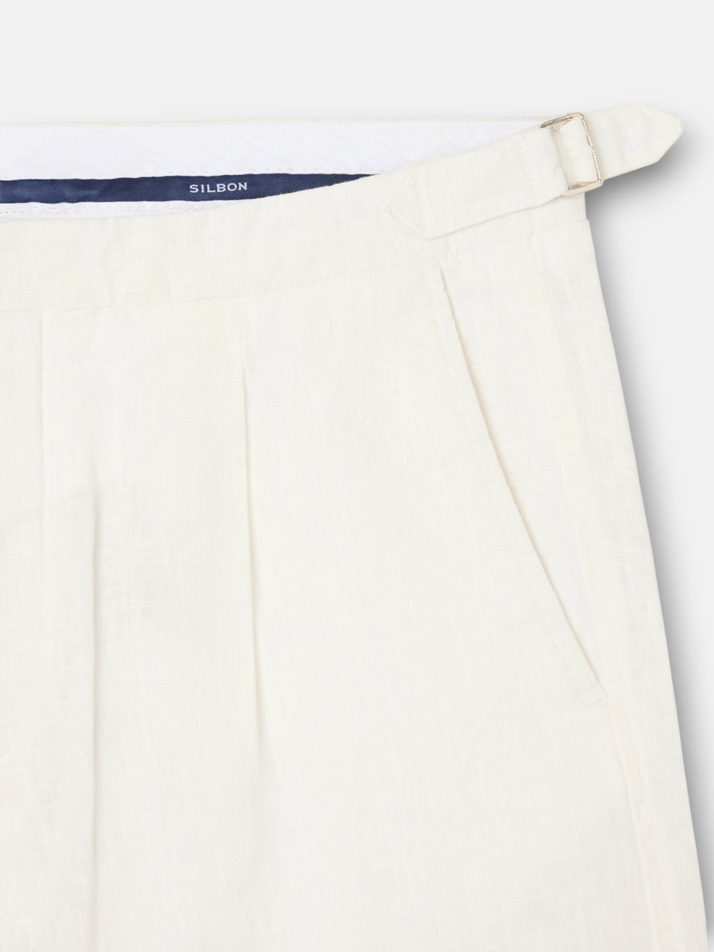 Bermuda unique pinzas blanca