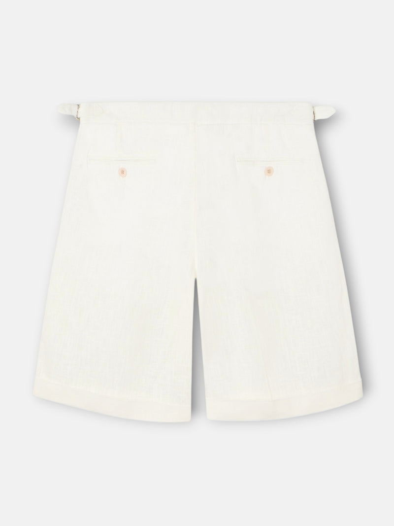Bermuda unique pinzas blanca
