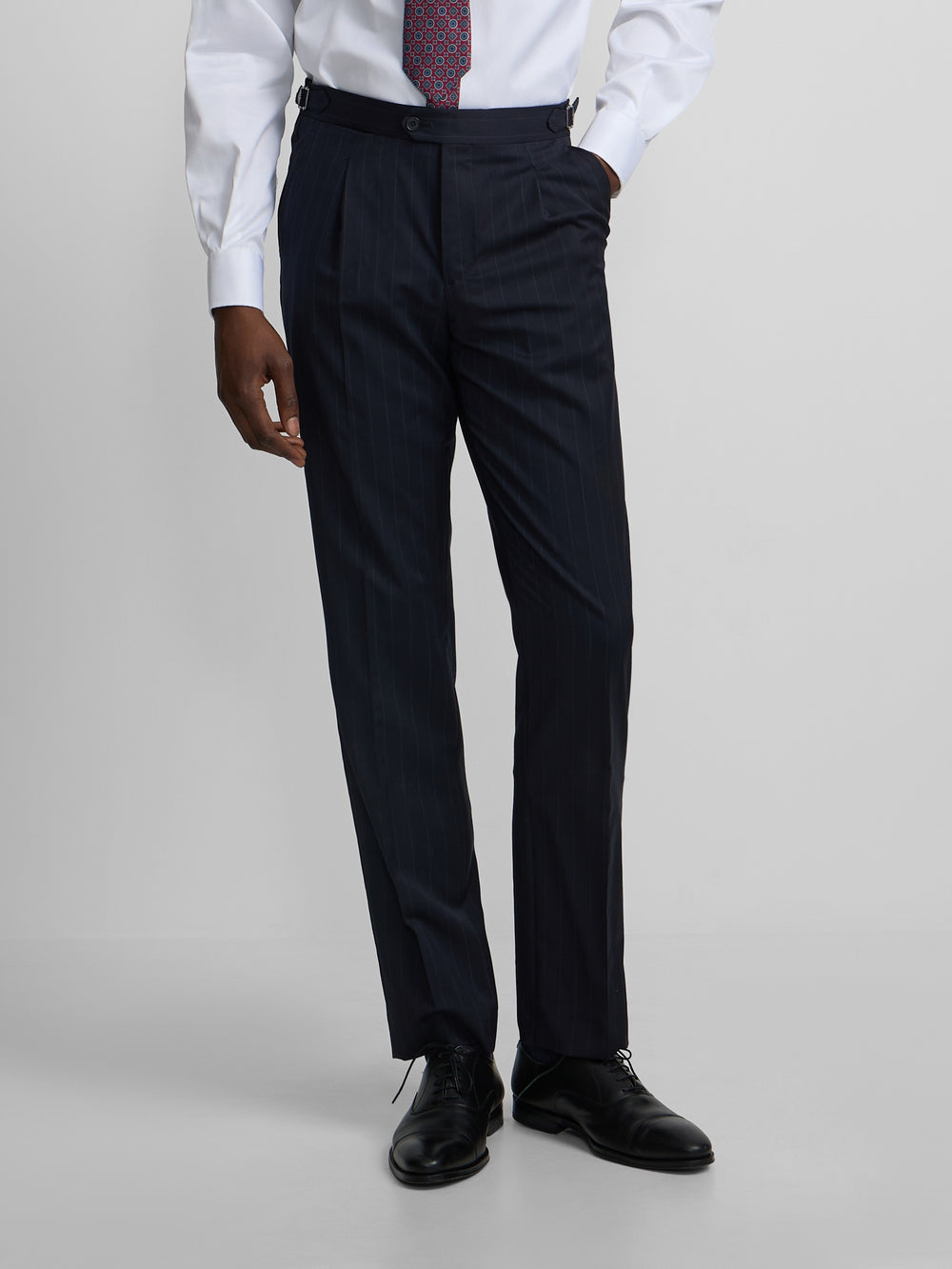 Pantalon traje raya diplomatica azul marino