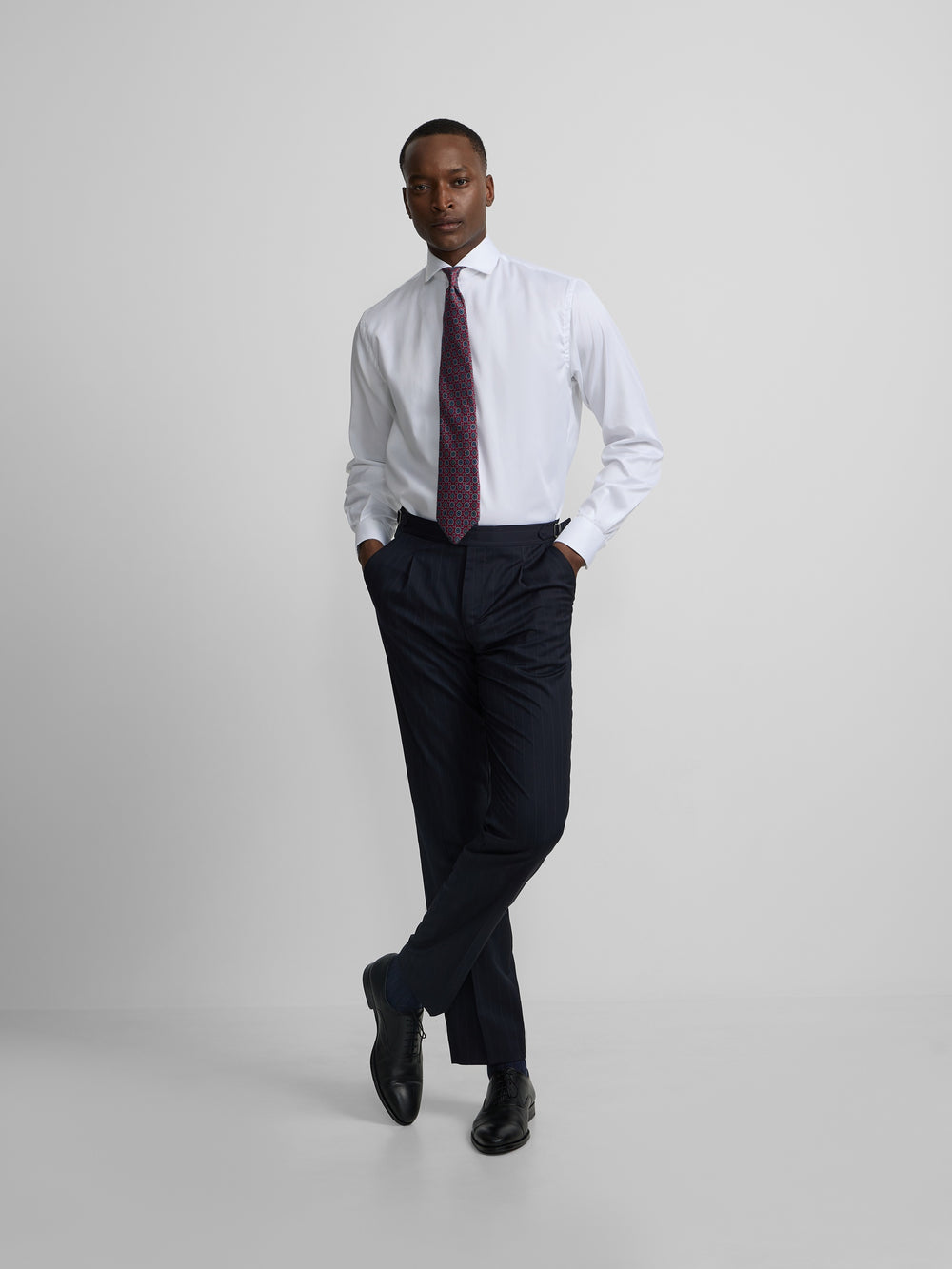 Pantalon traje raya diplomatica azul marino