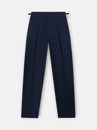 Pantalon vestir pinzas azul medio