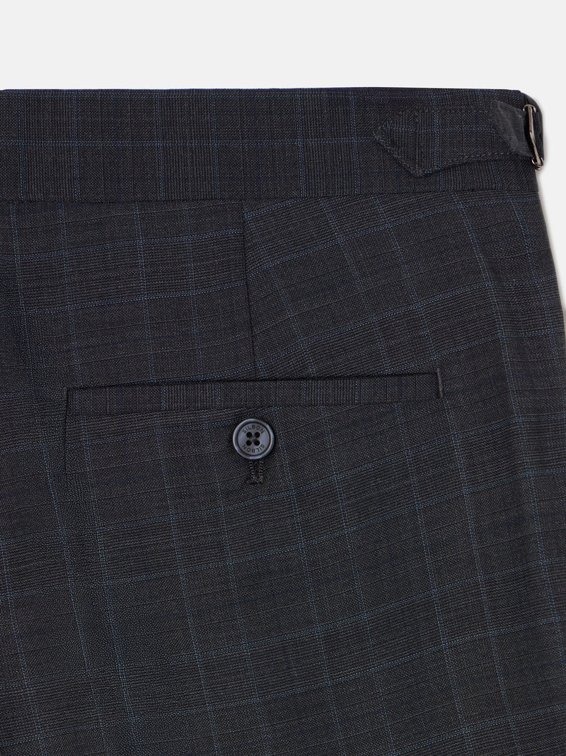 Grey Prince of Wales suit trousers