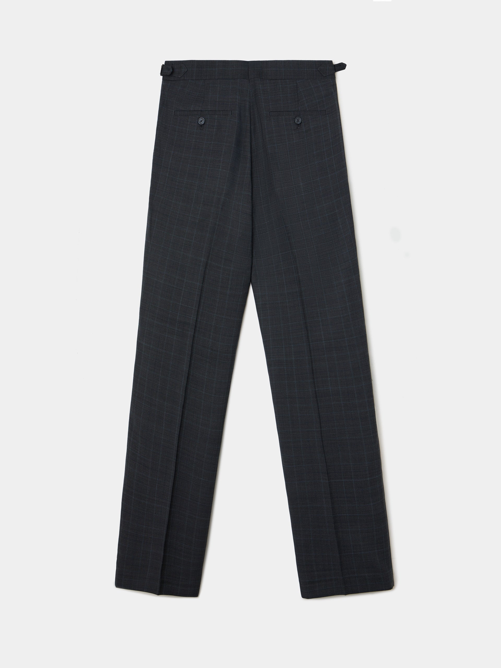 Gray prince of wales suit pants