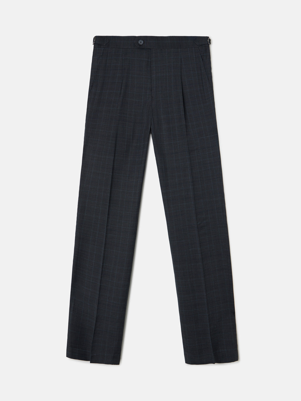 Gray prince of wales suit pants