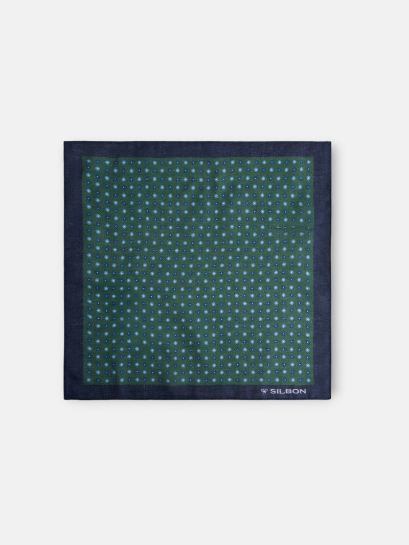 Pañuelo topos verde