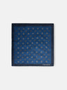 Blue geometric pattern scarf