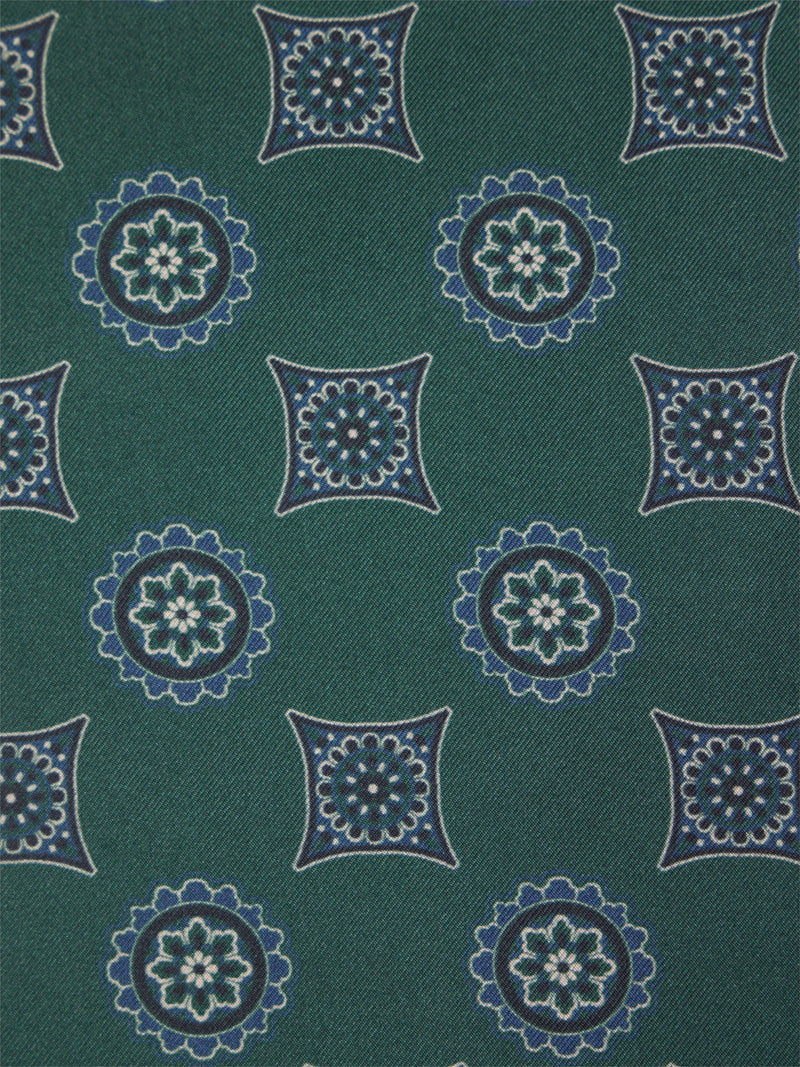 Foulard à motifs géométriques vert