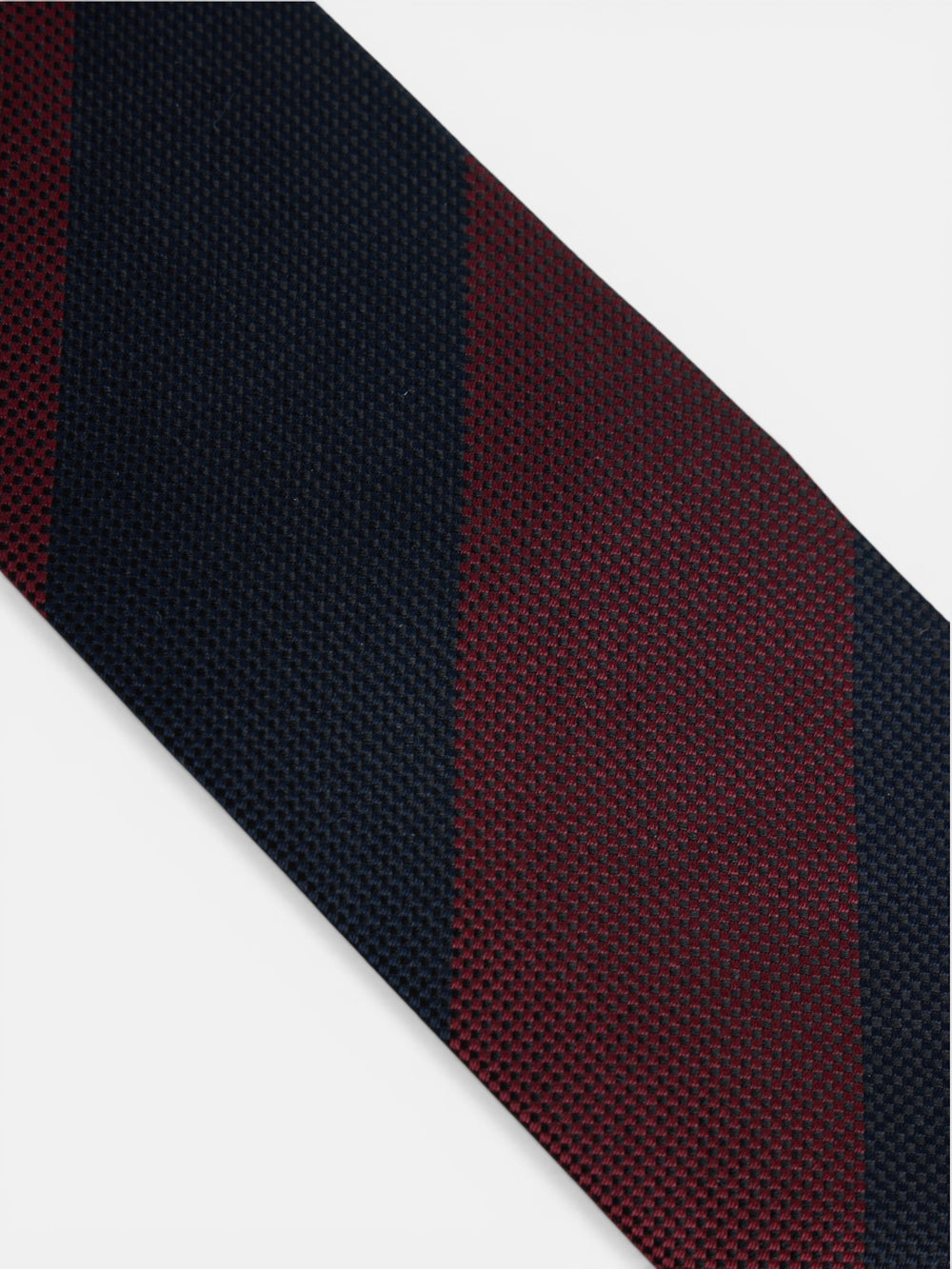 Corbata rayas regimental burdeos marino
