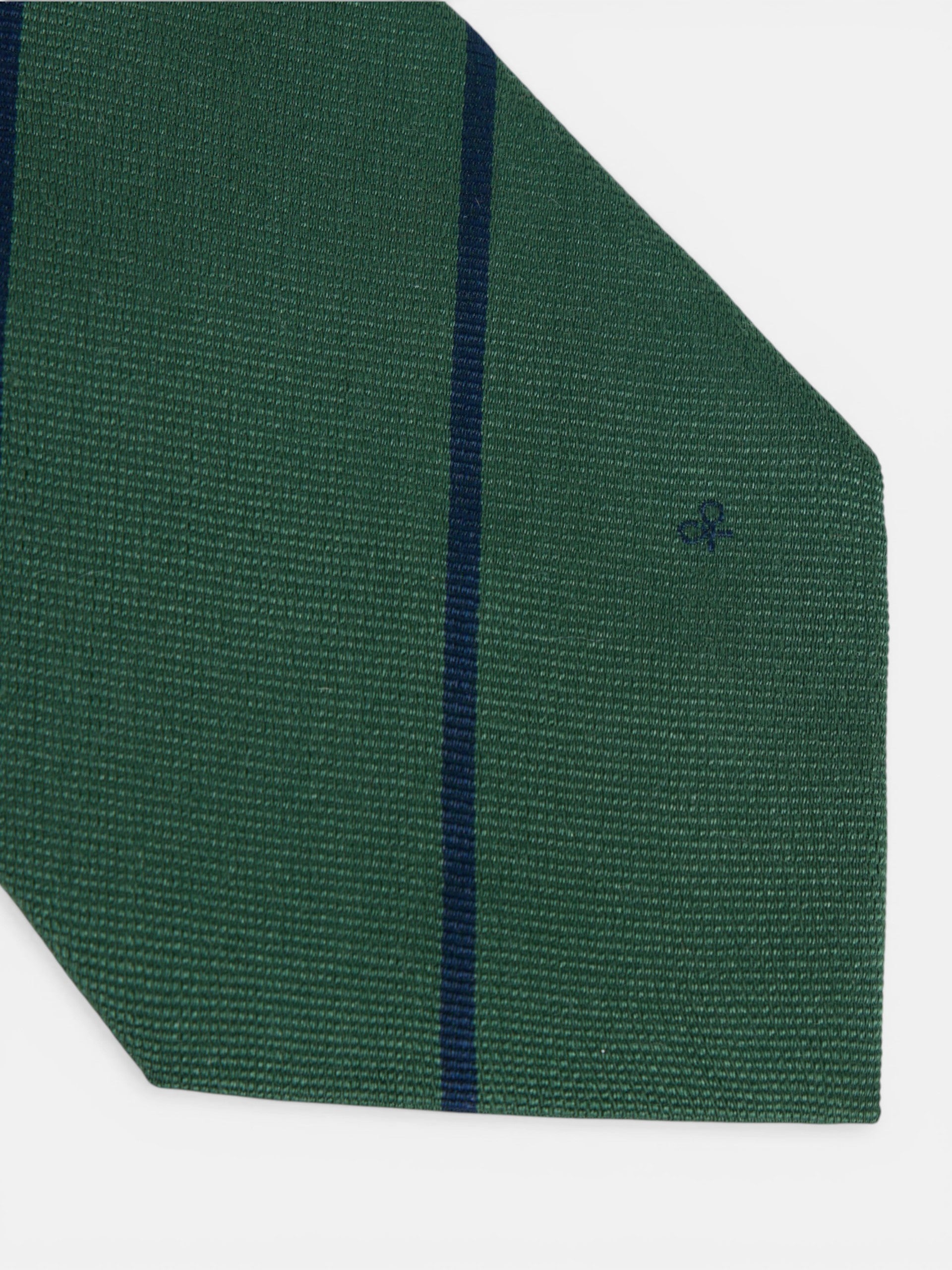 Corbata mini raya verde
