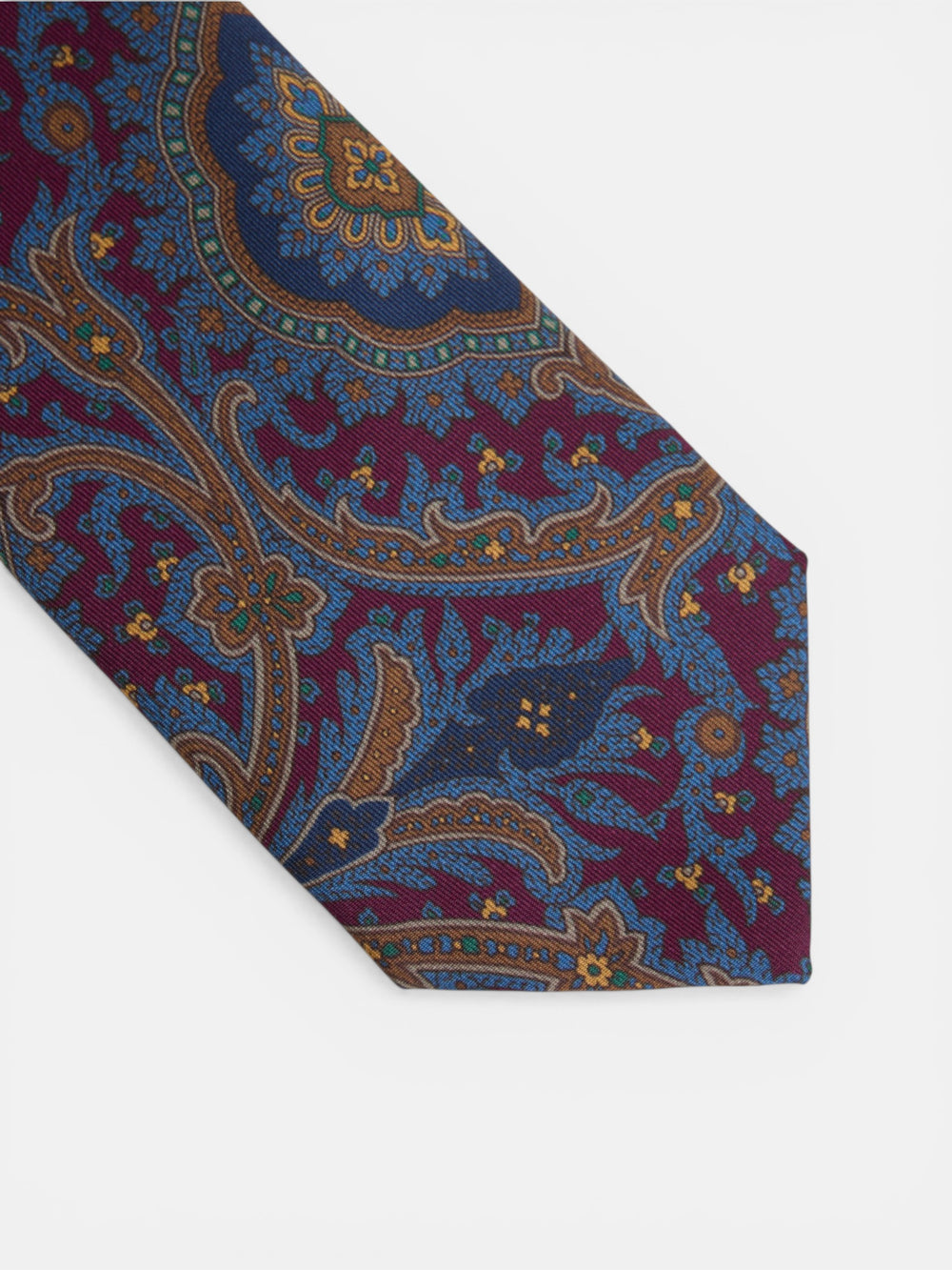 Cravate bordeaux à motifs pasley